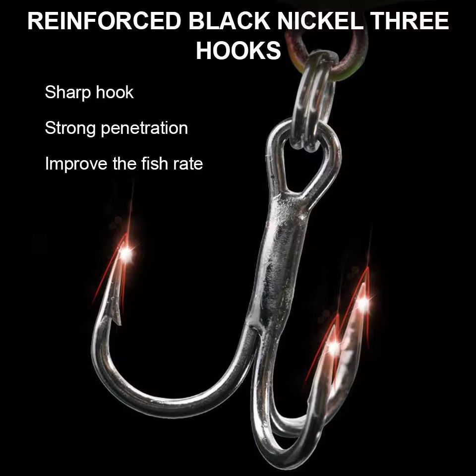 1pc VIB fishing bait, rotating tail, vibrating glitter, sea bass, swinging mouth, rocking wooden bait
