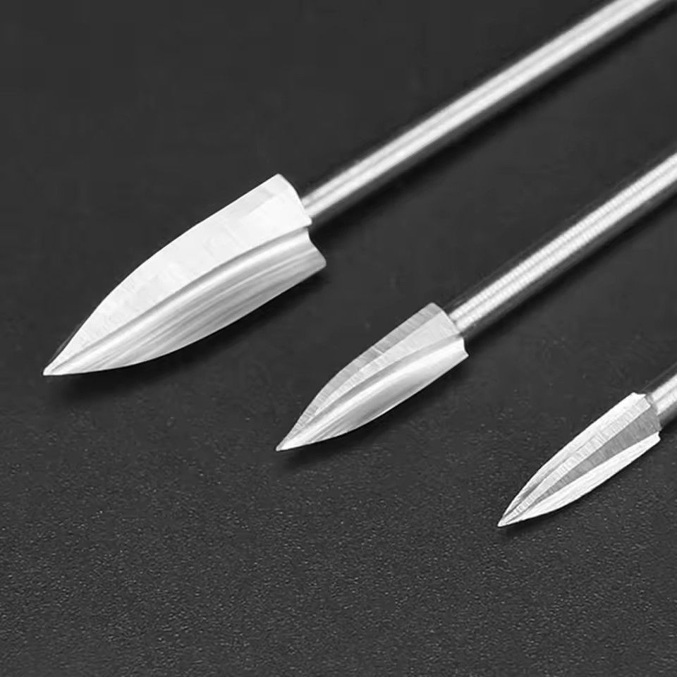 1 set of handle wood carving drill bits, milling cutters, white steel sharp edged woodworking tools, carving knives