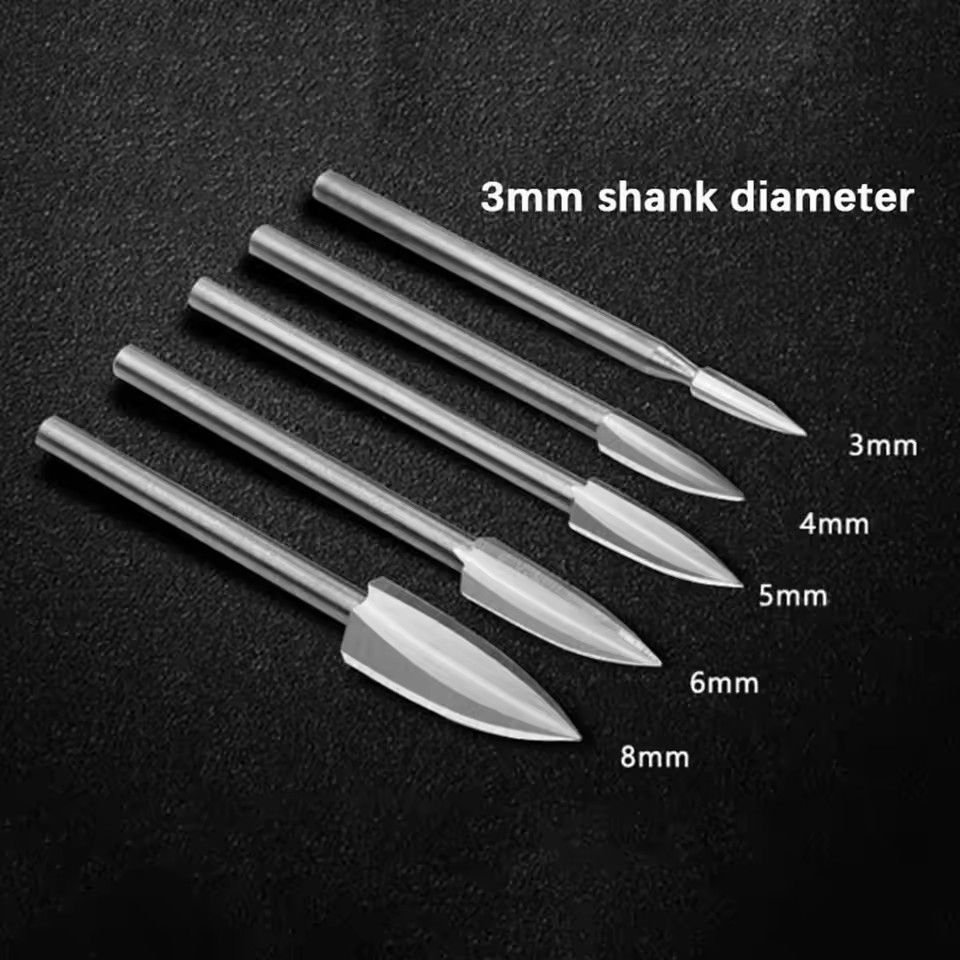 1 set of handle wood carving drill bits, milling cutters, white steel sharp edged woodworking tools, carving knives