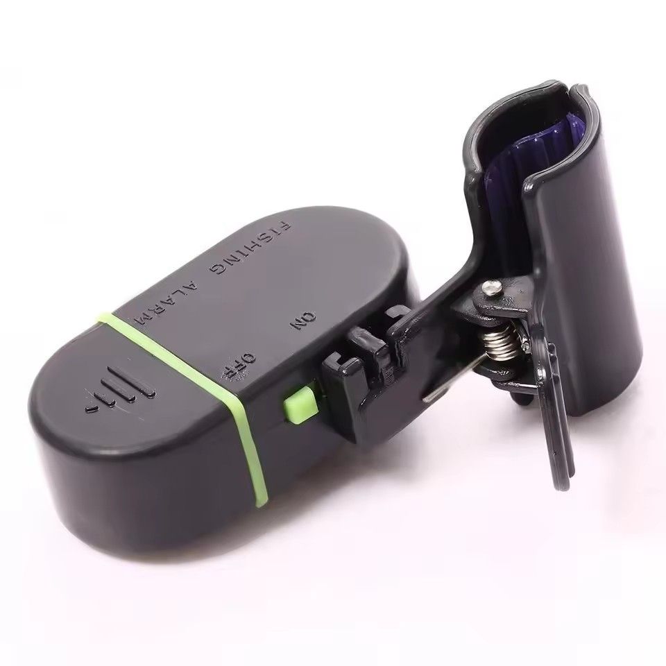 1pc fishing alarm, fish bite bait alarm, alarm bell, LED light indicator, clip on fishing rod, outdoor buzzer, fishing tool