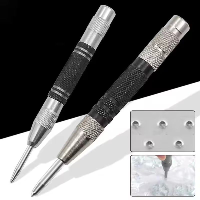 1pc spring type automatic center punch locator glass impactor window breaker punch centering punch punch tool