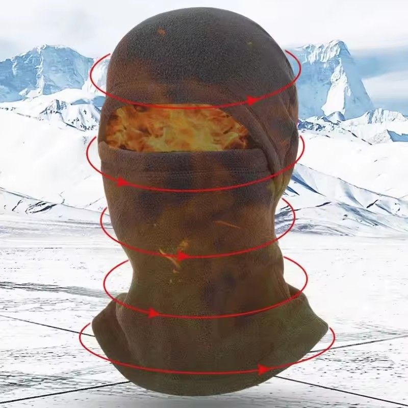1pc Mask Winter Polar Coral Wool Men's Warm Neck Cap Warm Headcover Tactical Bicycle Sports Scarf Ski Hat