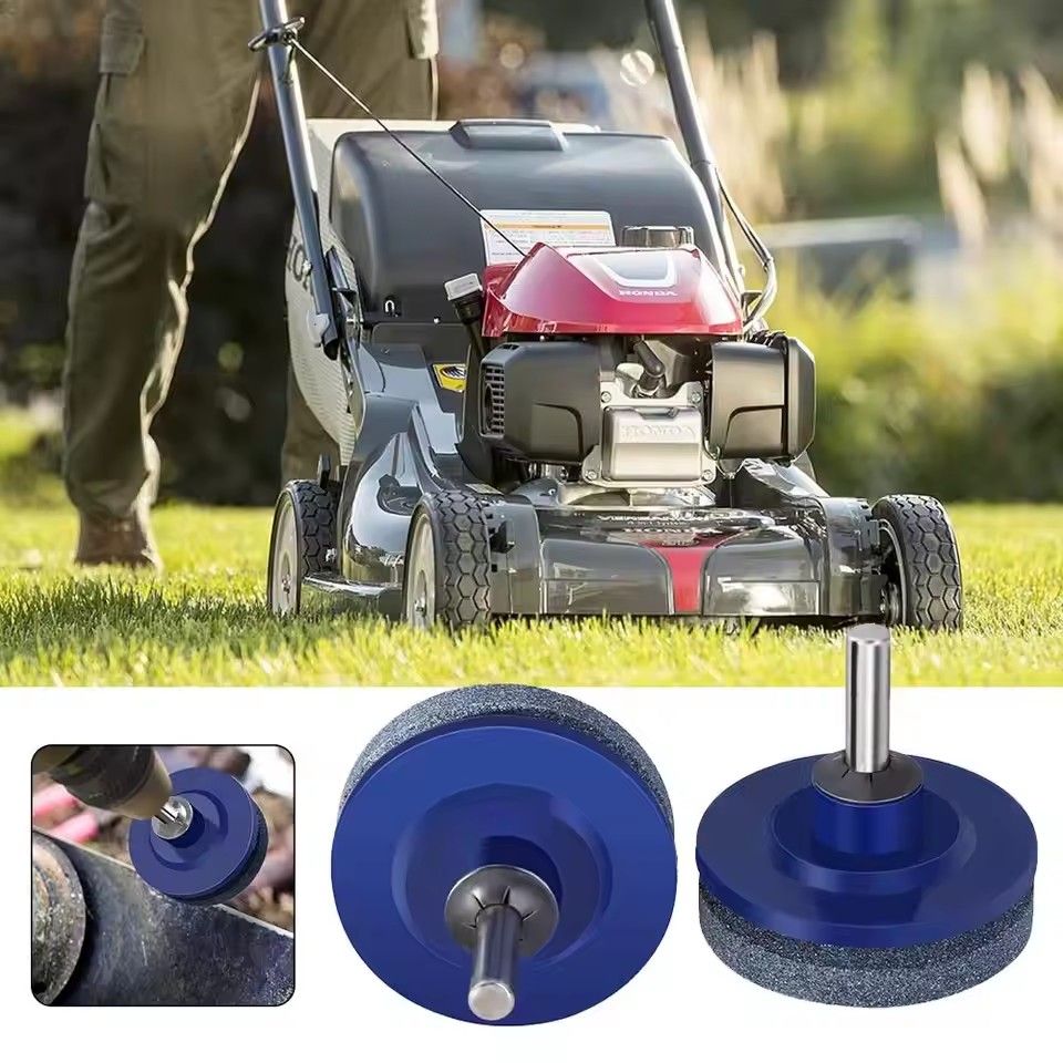 1pc grinding stone electric sharpener, wind powered lawn mower, wear-resistant sharpener, grinding head tool