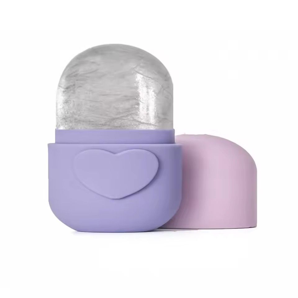 1pc Facial Ice Gel Skincare Facial Ice Massage Ice Roller Heart shaped Capsule Ice Gel Mold