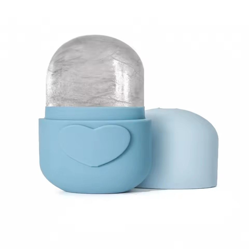1pc Facial Ice Gel Skincare Facial Ice Massage Ice Roller Heart shaped Capsule Ice Gel Mold
