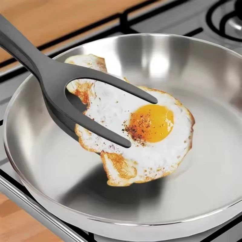 1pc 2-in-1 nylon egg clamp, steak shovel clamp, pancake stir fry machine, kitchen accessories, kitchen supplies