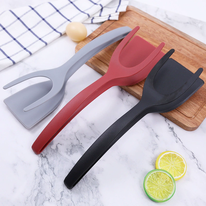 1pc 2-in-1 nylon egg clamp, steak shovel clamp, pancake stir fry machine, kitchen accessories, kitchen supplies