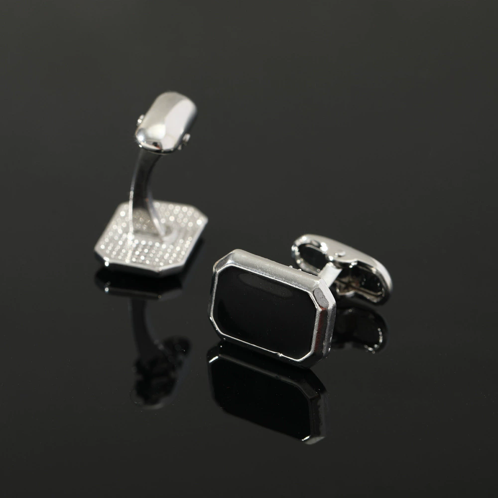 1Pair French Square Cufflinks Fashion Men's Business Banquet Suit Shirt Cuffs Buttons Luxury Wedding Cuff Links Gifts 2025 Trend
