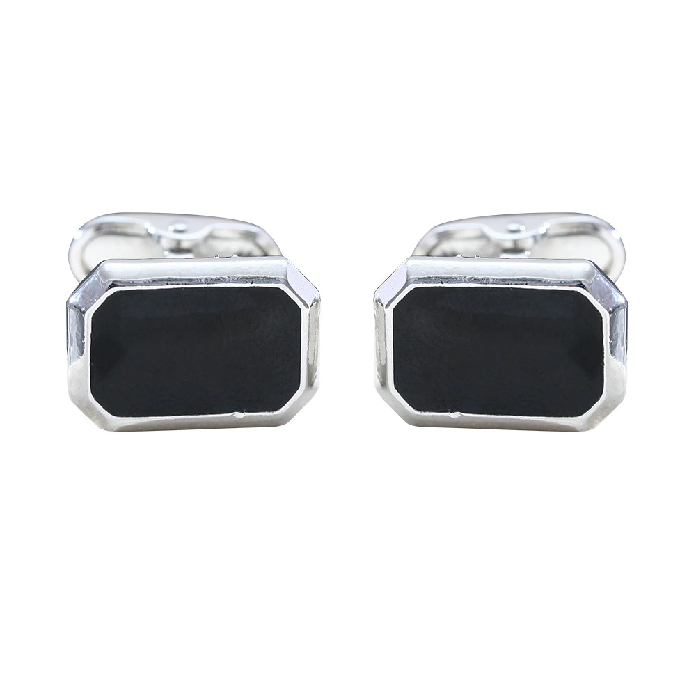 1Pair French Square Cufflinks Fashion Men's Business Banquet Suit Shirt Cuffs Buttons Luxury Wedding Cuff Links Gifts 2025 Trend