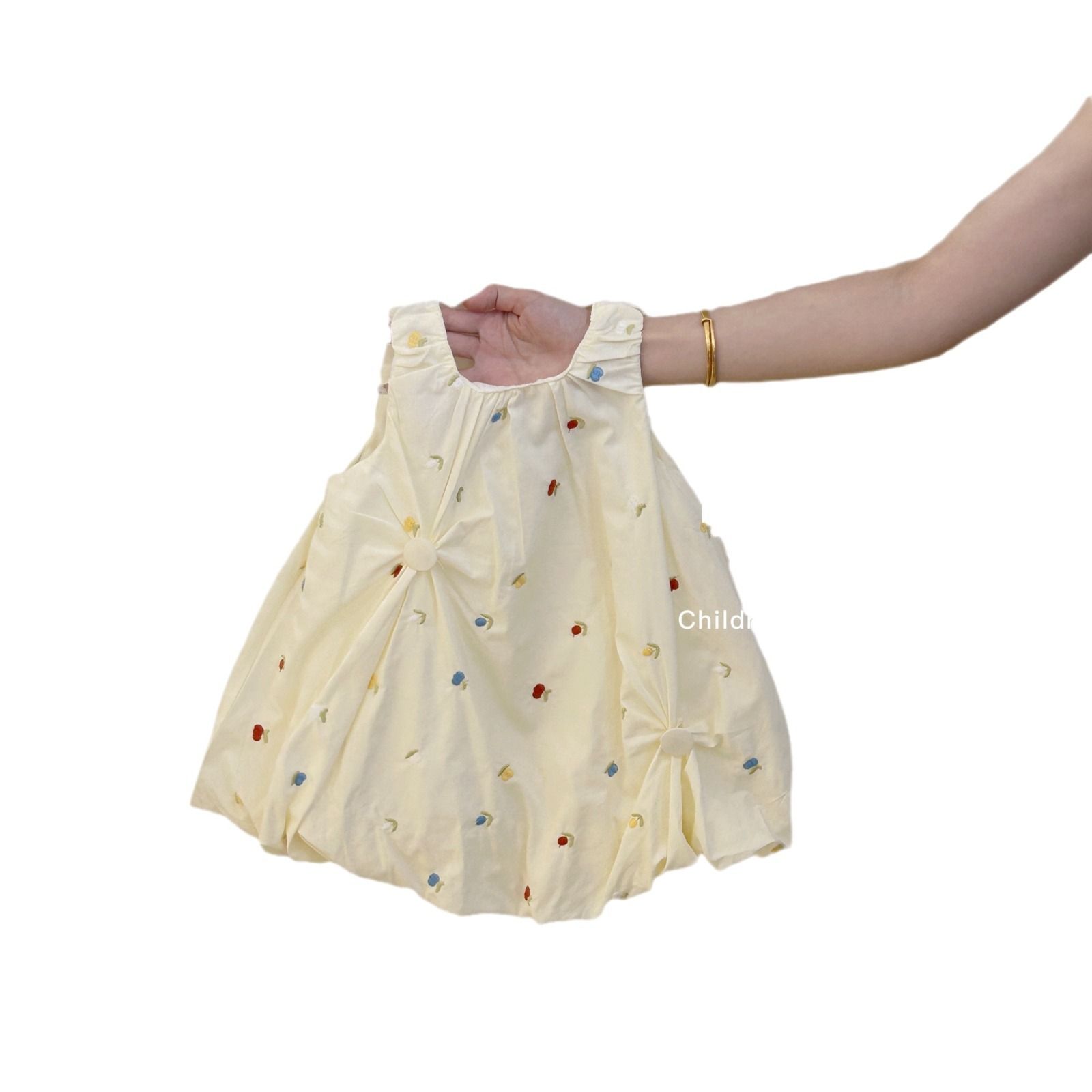 1PC Girl's College Bow Dress Summer Children Infants Kids Baby Blue Checkered Flying Sleeve Baby Lace Doll Dress