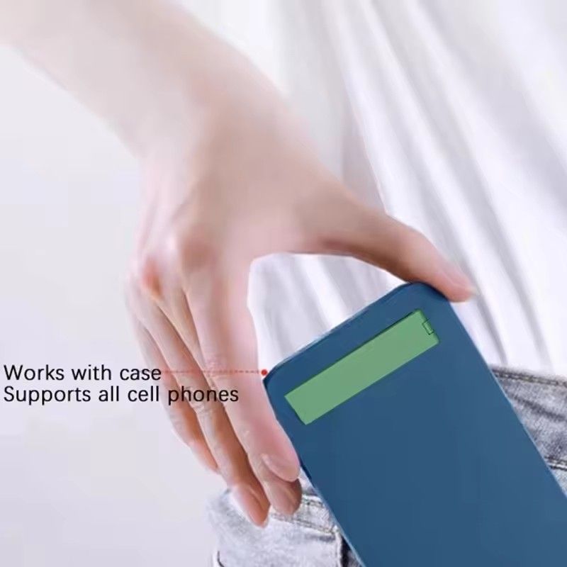 1PC Ultra-Thin Metal Folding Phone Holder Alloy Invisible Back Stick Phone Desktop Holder Portable Mobile Support Phone Stand