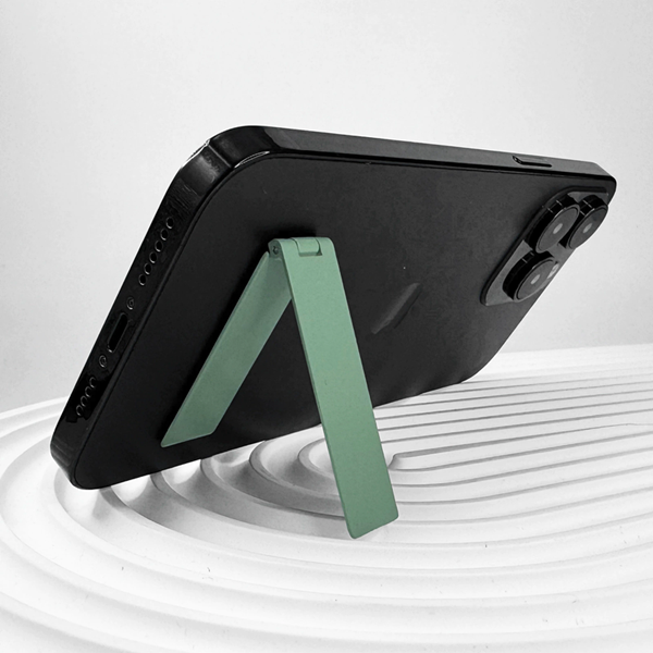 1PC Ultra-Thin Metal Folding Phone Holder Alloy Invisible Back Stick Phone Desktop Holder Portable Mobile Support Phone Stand
