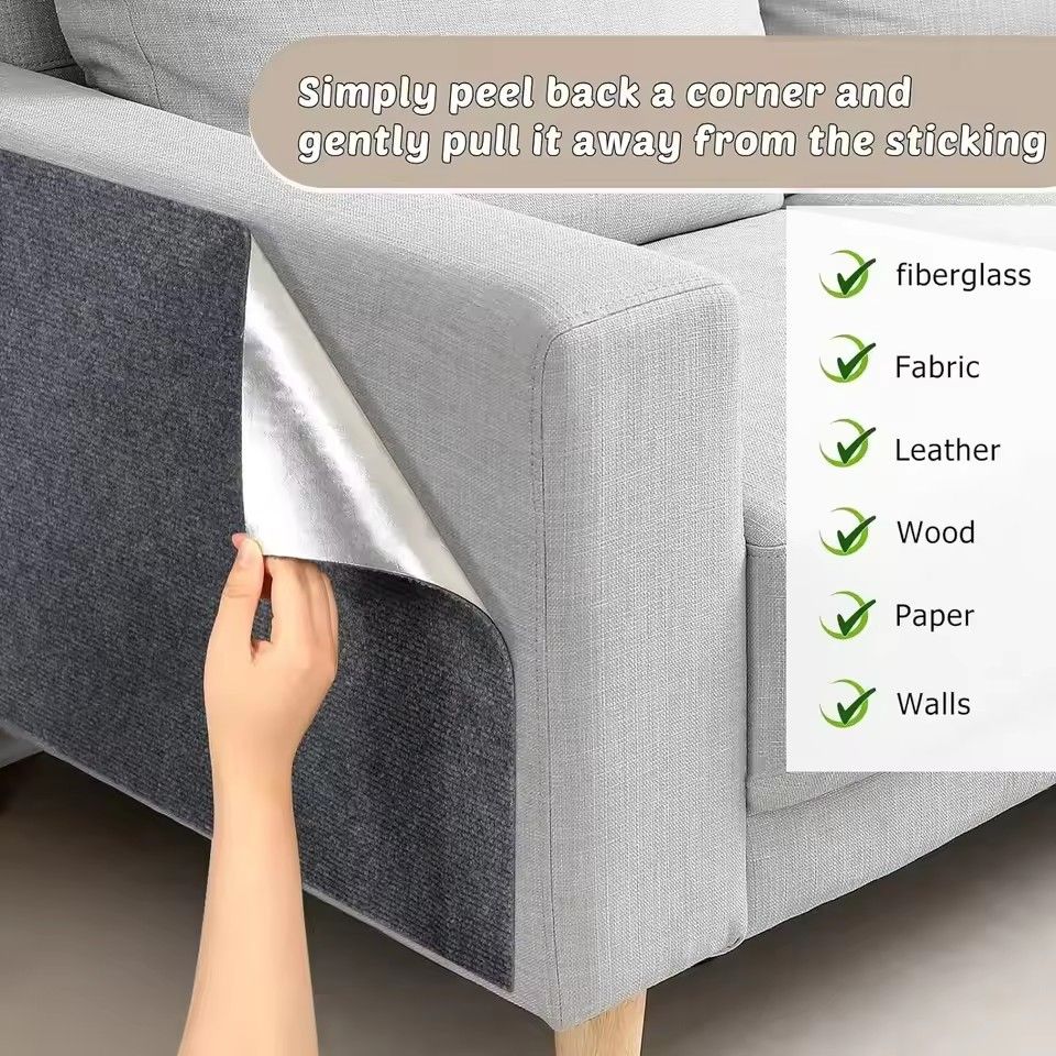 1PC 60CM*60CM*4MM  Cat scratch board wall sticker protection sofa sticker can be cut, self-adhesive repair furniture