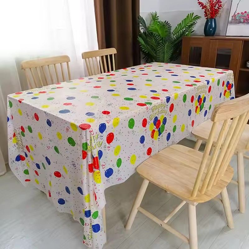 1PC  Disposable Tablecloth, Birthday Party Tablecloth, Picnic Tablecloth, Dessert Tablecloth
