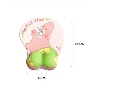 1PC Cute starfish butt cartoon pink mouse pad Mousepad Speed and Control Desk Pad Mouse Mat High-Grade Desk Mat