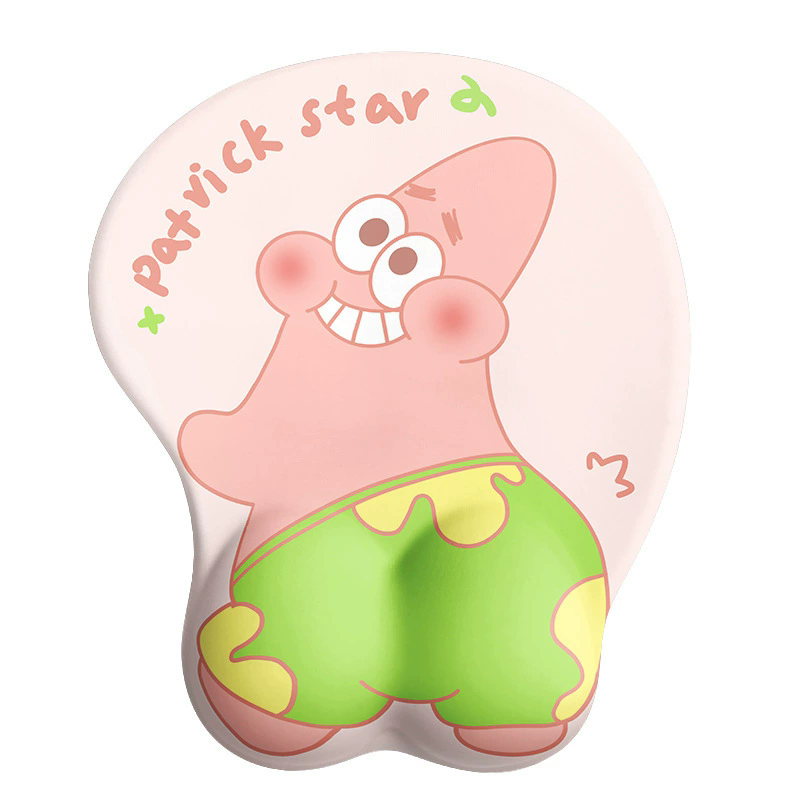 1PC Cute starfish butt cartoon pink mouse pad Mousepad Speed and Control Desk Pad Mouse Mat High-Grade Desk Mat