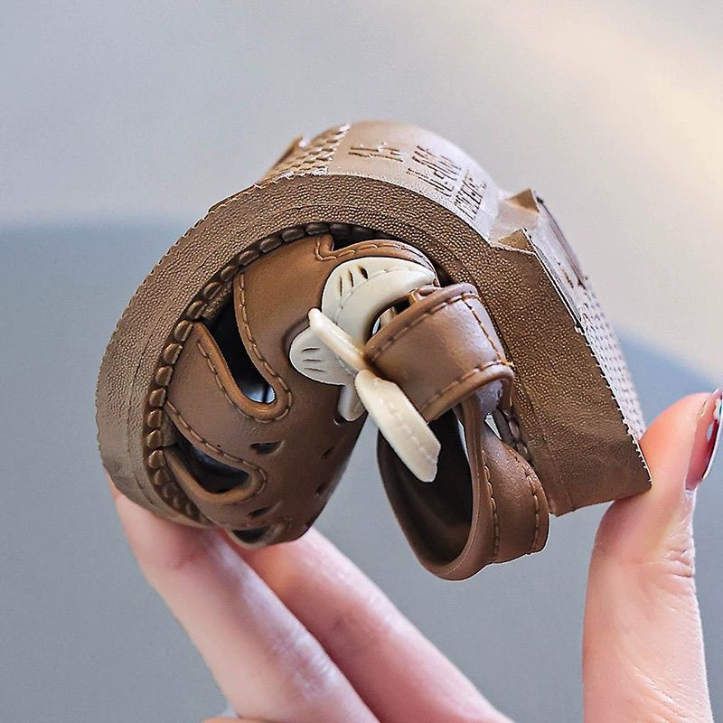 1 pair of  Toddlers Shoe Children's Summer Sandals Baby Girls Breathable Bow Sandals Soft Sole Anti slip Princess Hollow Shoes