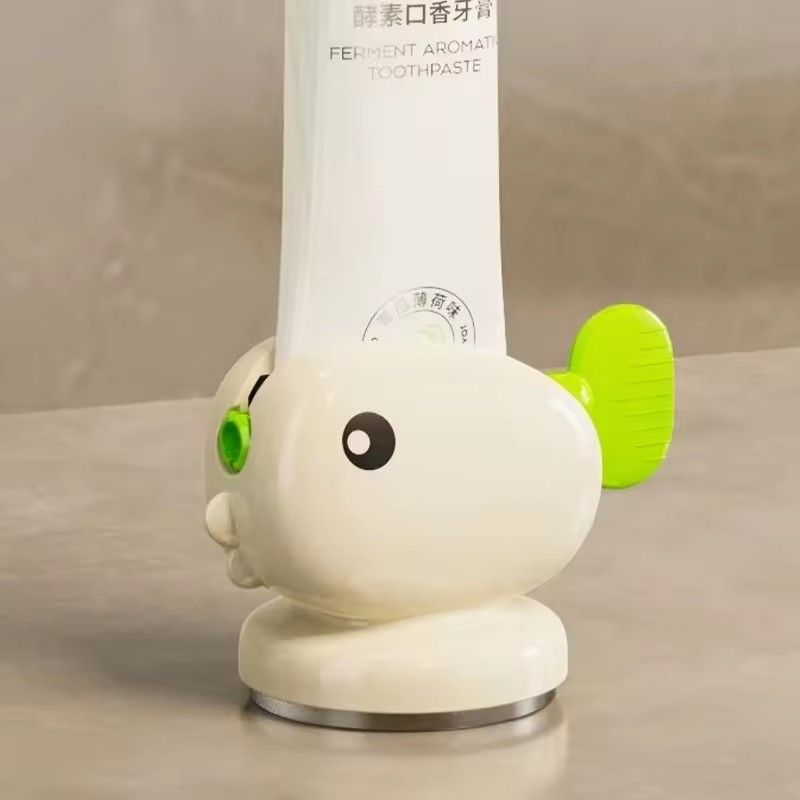 1PC Convenient Whale Suction Cup Toothpaste Squeezer Toothpaste Holder New Automatic Wall Mounted Kids Toothpaste Squeezer