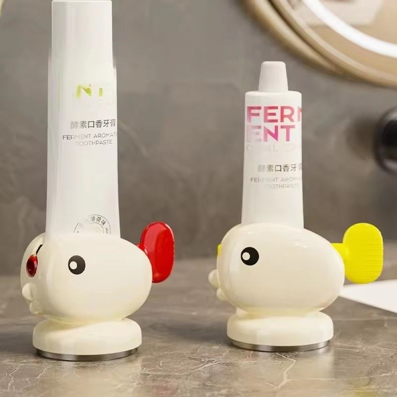 1PC Convenient Whale Suction Cup Toothpaste Squeezer Toothpaste Holder New Automatic Wall Mounted Kids Toothpaste Squeezer