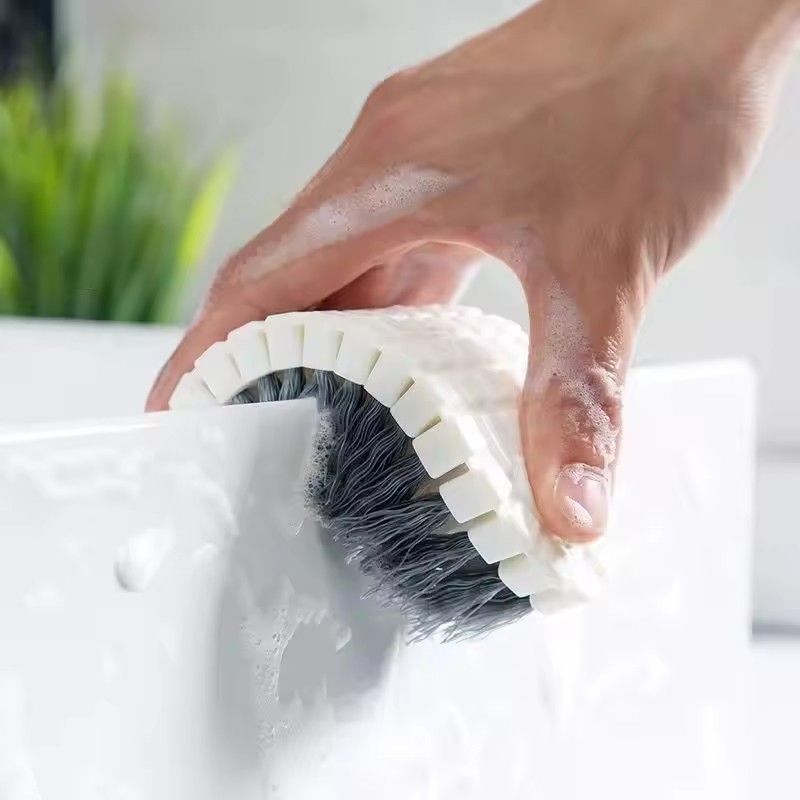 1PC Flexible Scrubber Brush for Kitchen Bathroom Cooktop Tile Floor Deep Cleaning Tool with Bristles