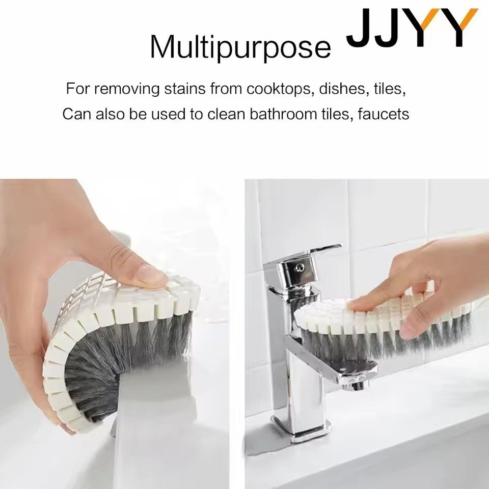 1PC Flexible Scrubber Brush for Kitchen Bathroom Cooktop Tile Floor Deep Cleaning Tool with Bristles