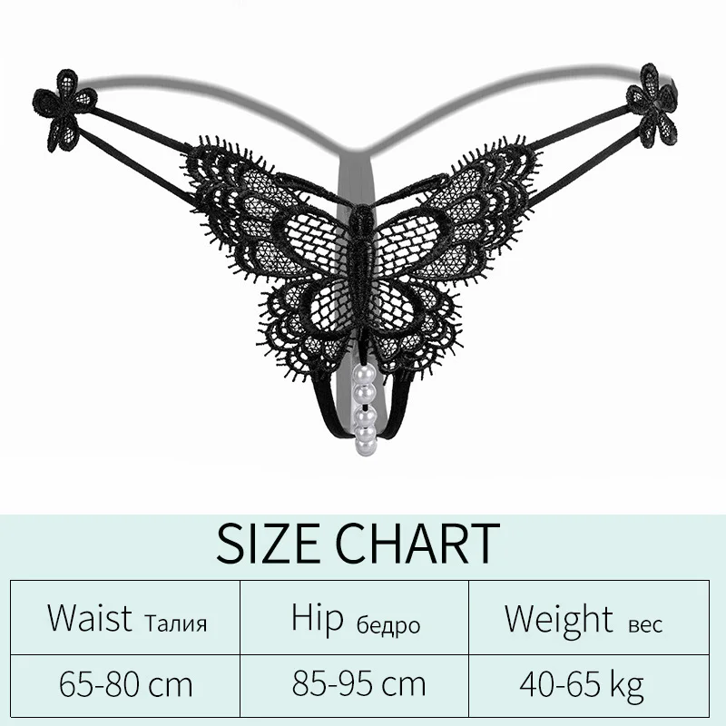 1PC Pearl Sexy Girls G String Open Crotch Lace Panties Women Briefs Hollow Out Transparent Thong Thin Underwear Female Lingerie