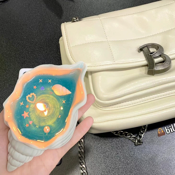 1PC Sea Shell Aromatherapy Candle Creative Starfish Shell Scented Candle Sea Shell Candle Handmade Sea Shell Whirlpool Candles