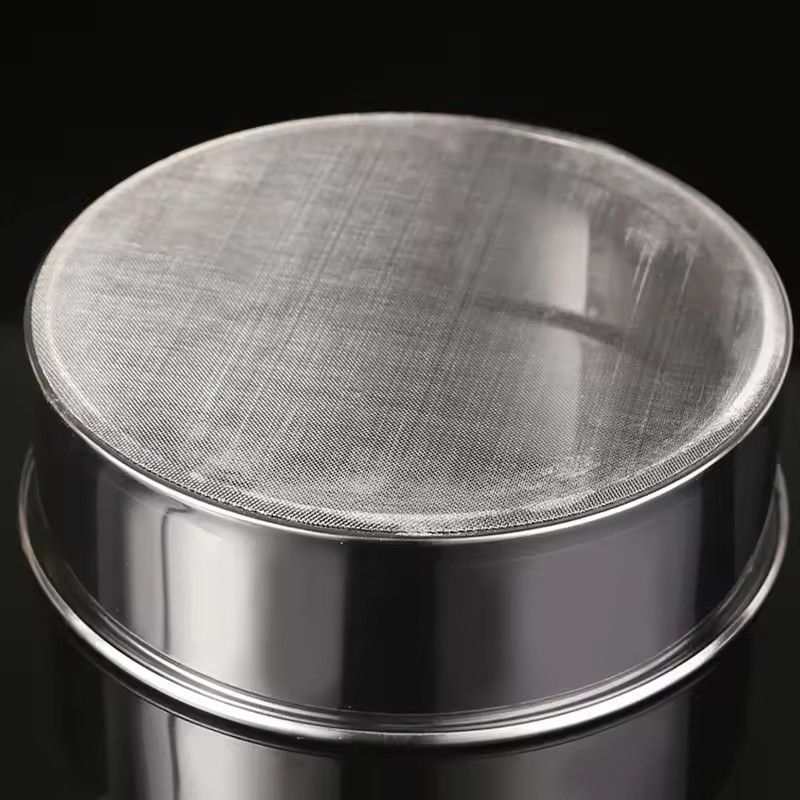 1PC 40 Mesh Stainless Steel Flour Sifter for Baking Handheld Round Mesh Strainer Fine Powder Sieve for Kitchen Cake Accesories