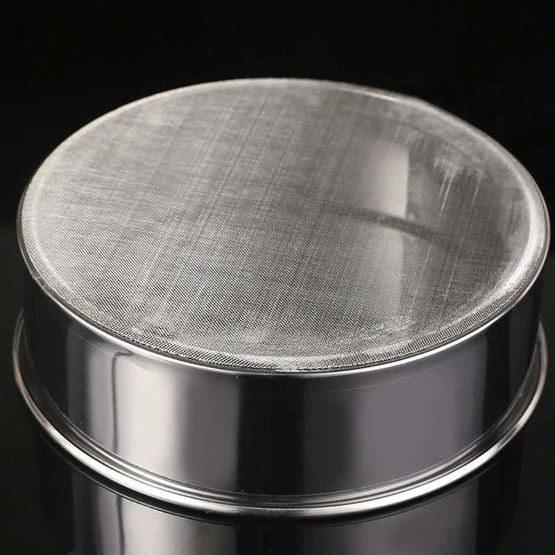 1PC 40 Mesh Stainless Steel Flour Sifter for Baking Handheld Round Mesh Strainer Fine Powder Sieve for Kitchen Cake Accesories