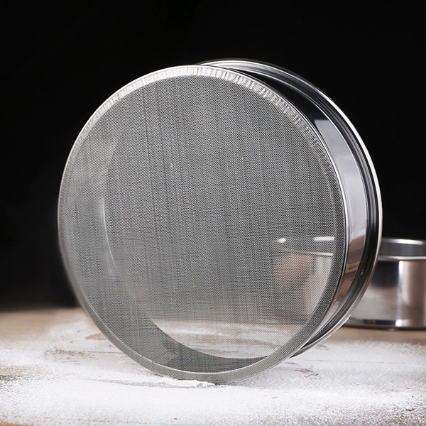 1PC 40 Mesh Stainless Steel Flour Sifter for Baking Handheld Round Mesh Strainer Fine Powder Sieve for Kitchen Cake Accesories