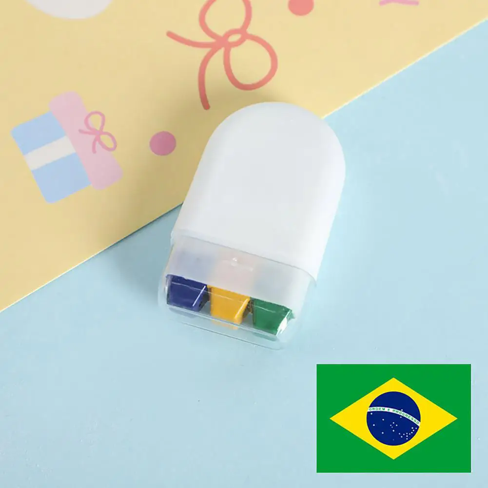 1PC Little World Cup Body Painting Pen Facial Rainbow Strip Facial Graffiti Crayon Fan Activity Face Color Stick view 6