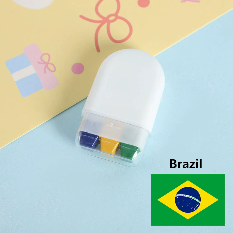 1PC Little World Cup Body Painting Pen Facial Rainbow Strip Facial Graffiti Crayon Fan Activity Face Color Stick view 9