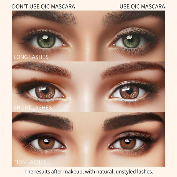 1PC Black mascara waterproof lasting thick black curl is not easy to stain high-heel mascara