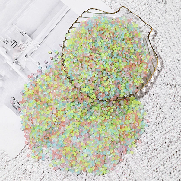 1000PCS 3-5mm Night Light Sofa Light Horticulture Aquarium Scenery Colorful Stone Wishing Bottle Night Light Particle Sand