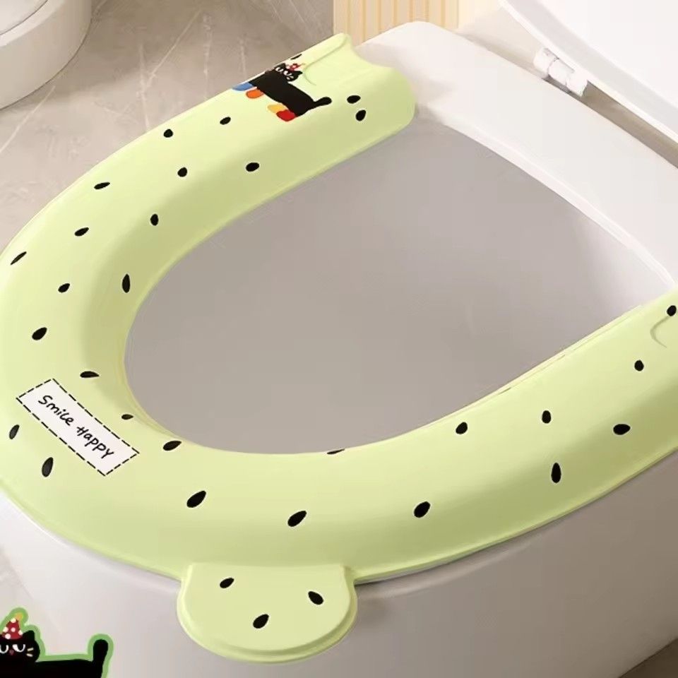1PC Half pack toilet sticker waterproof adhesive household thick large toilet seat cushion