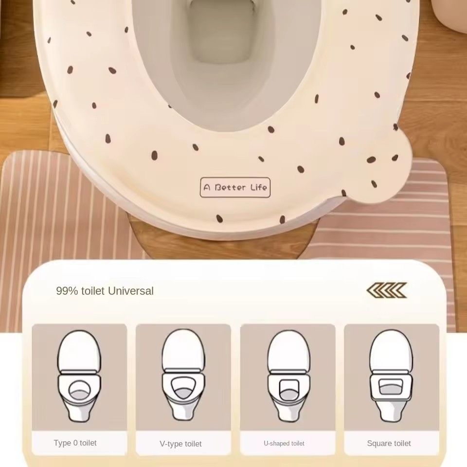 1PC Half pack toilet sticker waterproof adhesive household thick large toilet seat cushion