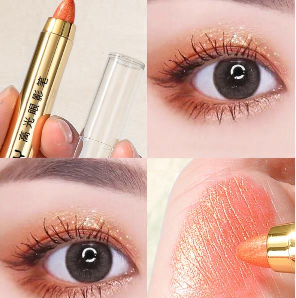 1PC Lazy Eye Makeup eye shadow Pen Lying Silkworm Pen High Light Pen Double Head eye shadow Stick Girl view 8