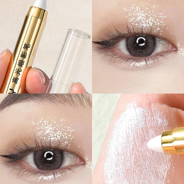 1PC Lazy Eye Makeup eye shadow Pen Lying Silkworm Pen High Light Pen Double Head eye shadow Stick Girl view 7
