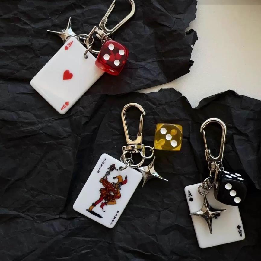 1PC  Ainworth Poker God Multi element Bag Pendant Keychain Original Waist Pendan