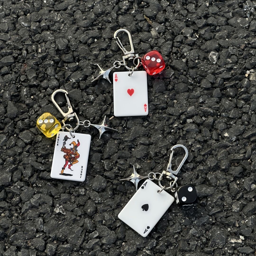 1PC  Ainworth Poker God Multi element Bag Pendant Keychain Original Waist Pendan