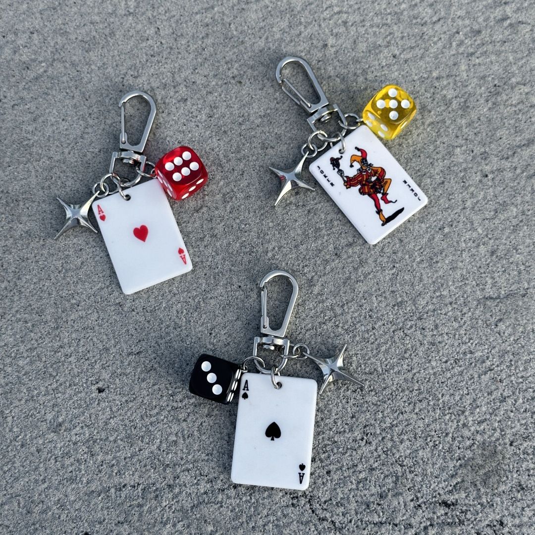 1PC  Ainworth Poker God Multi element Bag Pendant Keychain Original Waist Pendan