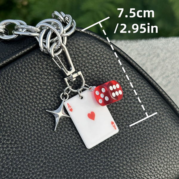 1PC  Ainworth Poker God Multi element Bag Pendant Keychain Original Waist Pendan