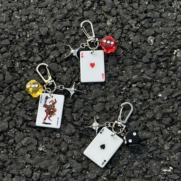 1PC  Ainworth Poker God Multi element Bag Pendant Keychain Original Waist Pendan