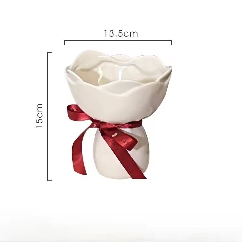 1PC Living room ceramic small vase decoration with high-end feel