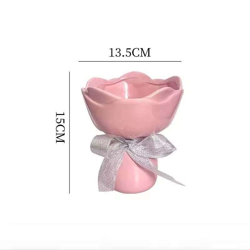 1PC Living room ceramic small vase decoration with high-end feel