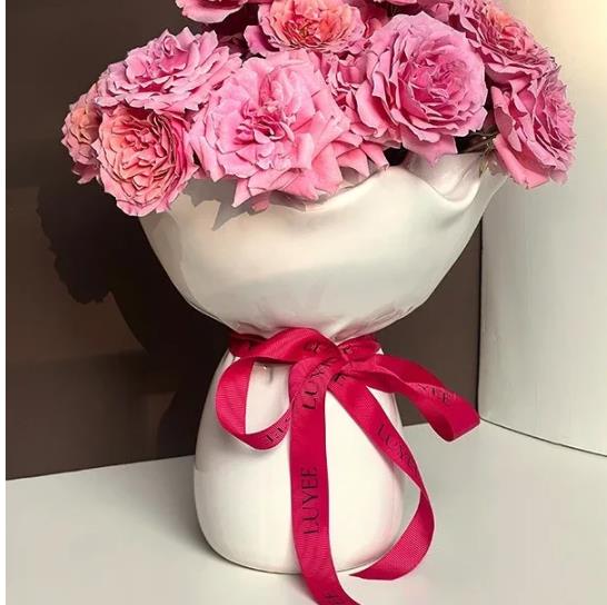 1PC Living room ceramic small vase decoration with high-end feel