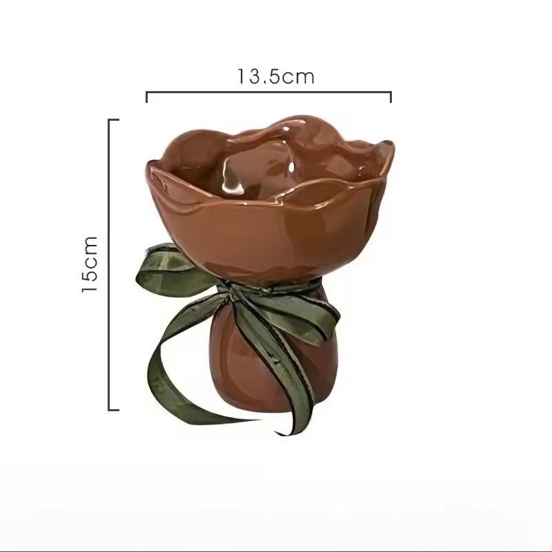 1PC Living room ceramic small vase decoration with high-end feel
