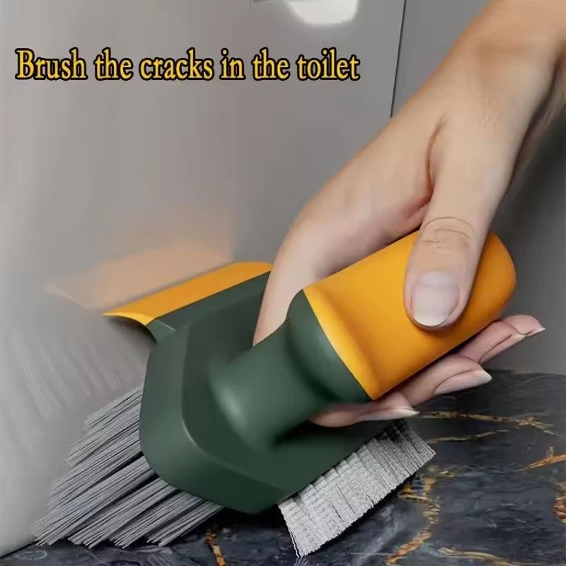 1pc Multifunctional Vacuum Brush, Sludge Cleaner For Floor Tiles And Bathroom Corner, 3-in-1 Hand Cleaner