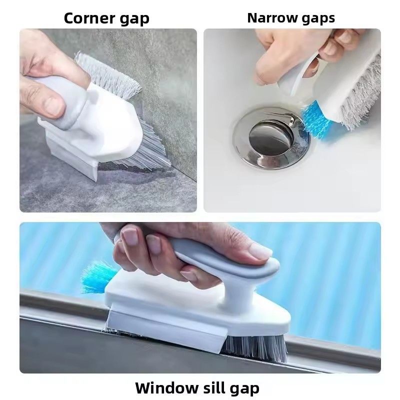 1pc Multifunctional Vacuum Brush, Sludge Cleaner For Floor Tiles And Bathroom Corner, 3-in-1 Hand Cleaner