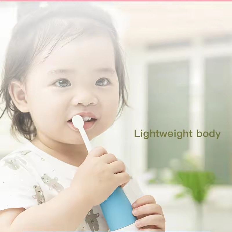 Electric Toothbrush for Kids, Soft Brushes, Cute Cartoon Penguin, Replaces Brush Head, Oral Hygiene Care C-651